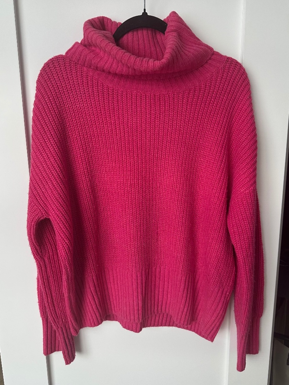 Sanctuary Pink turtleneck cowl neck sweater